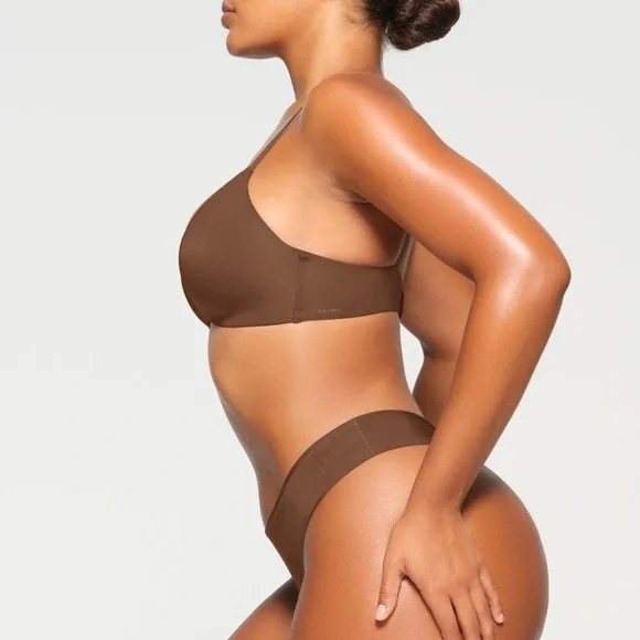 🤎SKIMS WIRELESS FORM T SHIRT BRA JASPER 34C - Picture 4 of 6